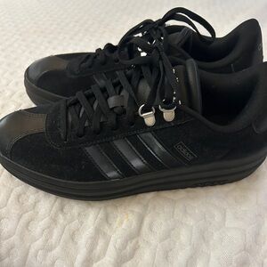 adidas VL Court Bold, women's platform all black size 9 Read
